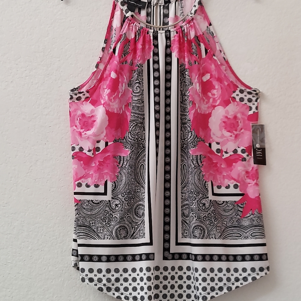 INC halter style blouse